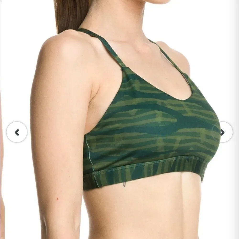 𝅺nwot IAB MFG Namaste zebra love forest bra sz med